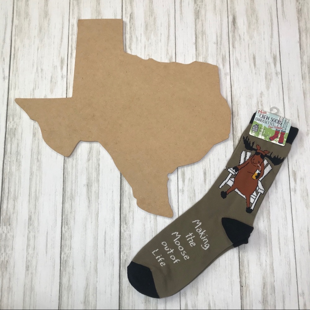Moose socks “Making the moose out of life”